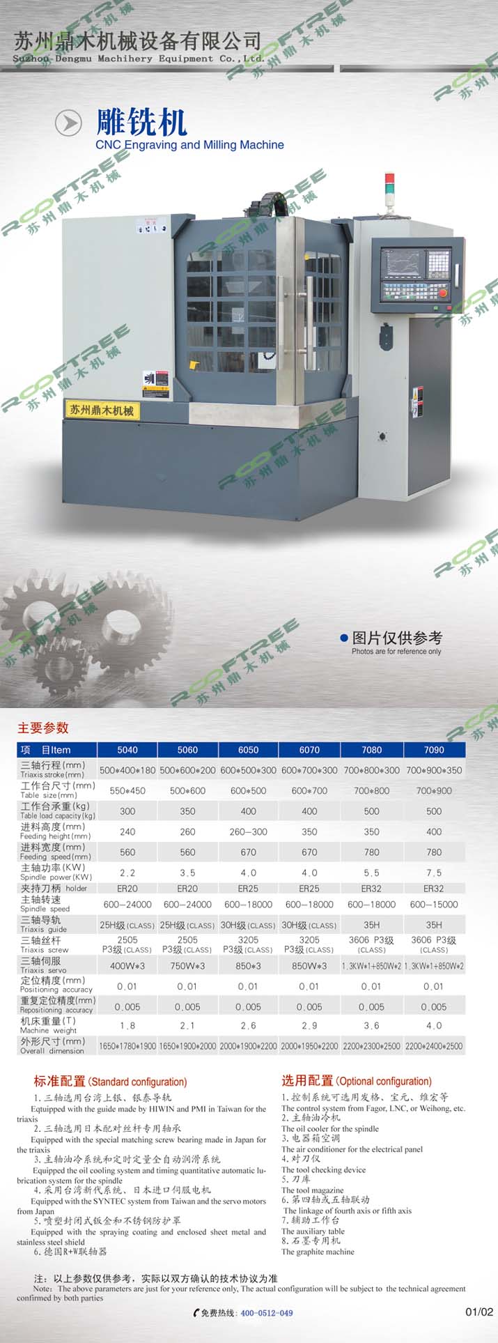 Engraving and milling machine
