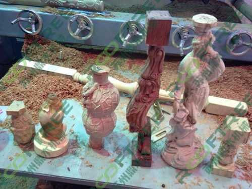 立体木工圆柱雕刻